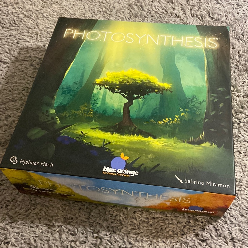Photosynthesis Board Strategy Game Good Used Condition Complete Blue Orange